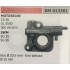 POMPA OLIO BRUMAR ASIA - CINA - GOOD LUCK - LEA - SANDRIGARDEN - SWM - MTD MOTOSEGHE CS 36 GL 3500 tipo vecchio SWM SG 35 SG 36   Foro Ø 20.5 mm - foro battuta Ø 15 mm