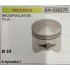 BRUMAR PISTONE COMPLETO PROGREEN DECESPUGLIATORI PG 26  Ø 34  D. Spinotto 8  R.O. -