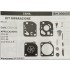 BRUMAR MEMBRANA/KIT RIPARAZIONE ZAMA  KIT RIPARAZIONE RB-47  Carb. C1Q / C1U  APPLICAZIONI: C1Q-E3 C1Q-E4 C1Q-E6 C1Q-W11,A-B  Membrane BM 000613