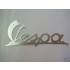 targhetta per scudo in alluminio vespa 125 1947-1957